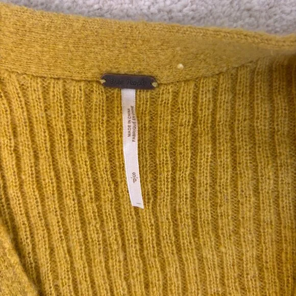 Free People Mimosa Ribbed Cropped Cardigan - Picture 2 of 5